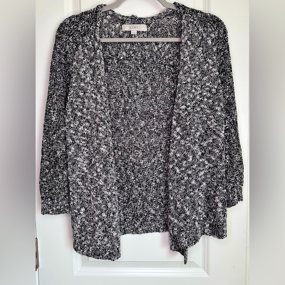 black and white cardigan from the Loft. Size - S